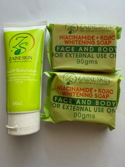 ZAINE Whitening Soap and Lotion