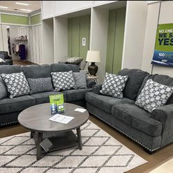 Locklin Carbon Living Room Set ( sectional couch sofa loveseat options