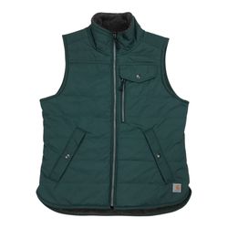 Carhartt Reversible Sherpa Utility Vest Womens Small S Green Jacket Zip