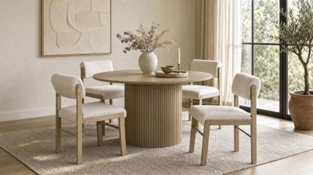 Sale... Sale... 5 Pc 47" Round Modern Dining set. 3 Colors to choose!!