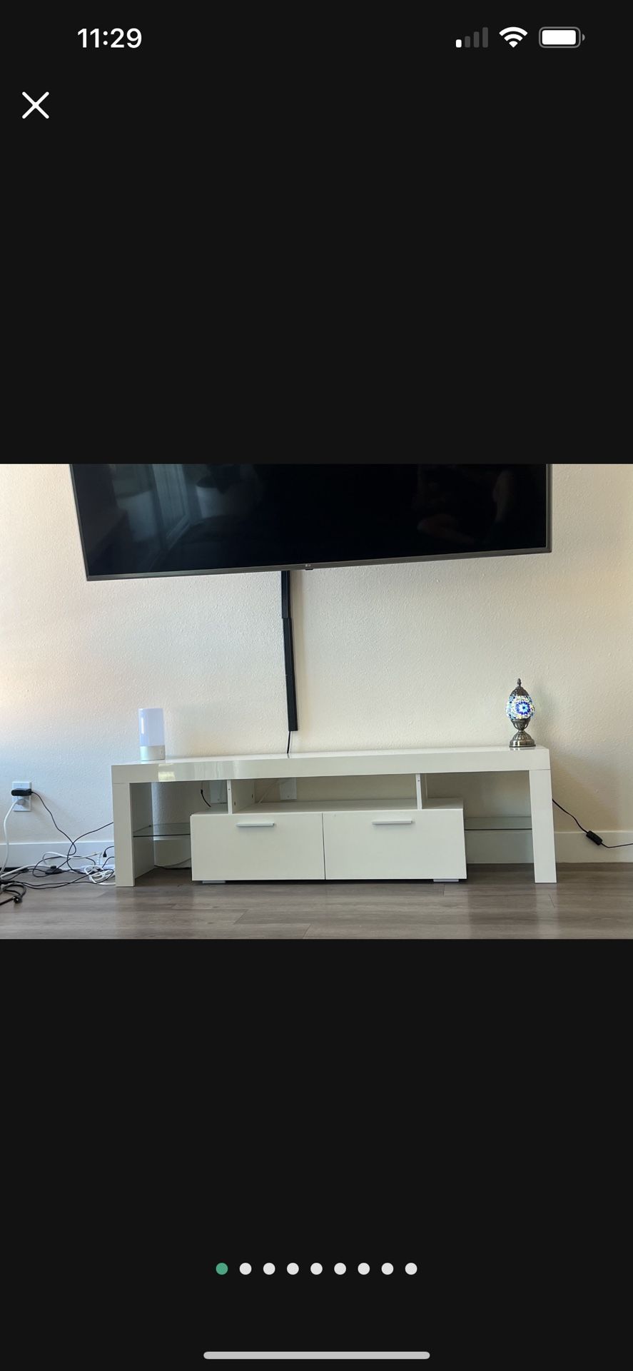 Beautiful White Modern TV stand