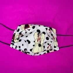 Cruella de vil Face Mask