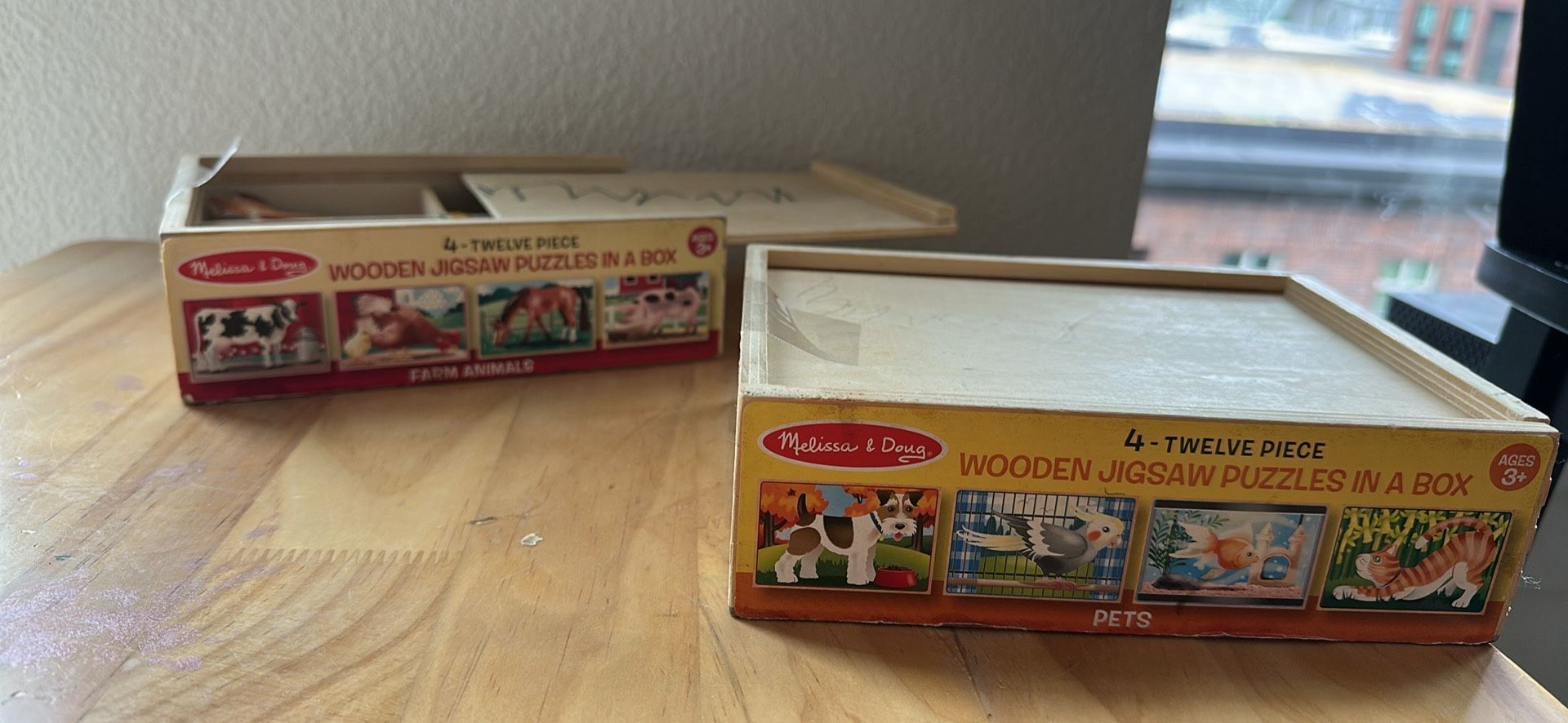 8 aMelissa & Doug Wodeen Puzzles