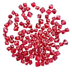 Lot Of Cherry Red Quartz Beads 