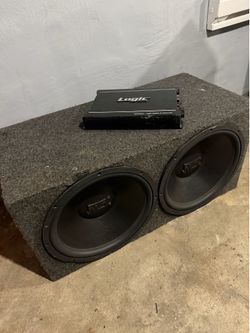 Mtx 15in subwoofers and amp