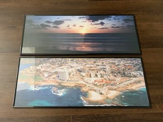 Framed beach murals