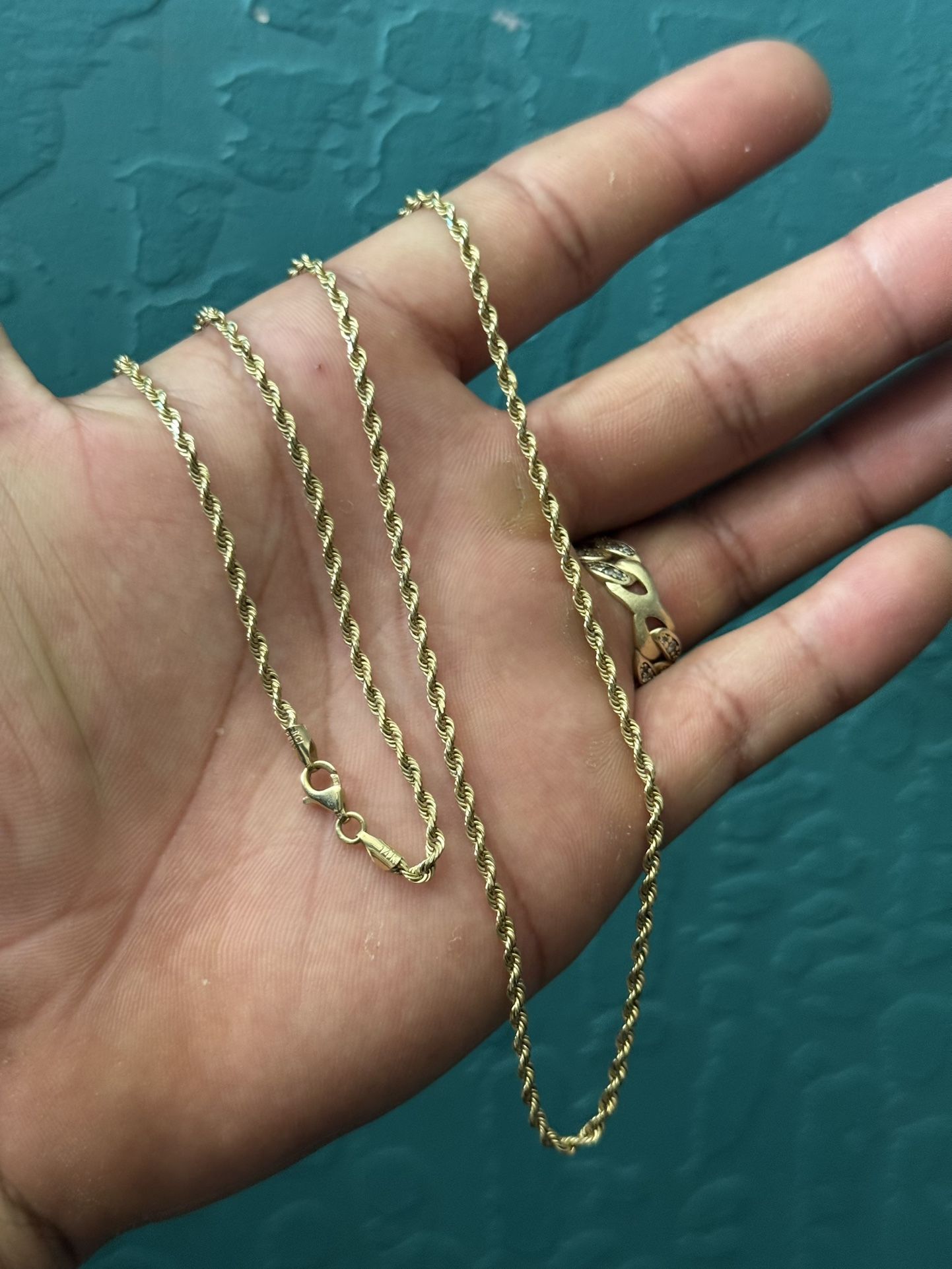 14k gold rope chain