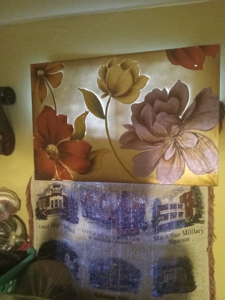 Picture And Candle Holders