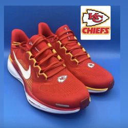 Nike Air Zoom Pegasus 41 Kansas City Chiefs Red Running Shoes.