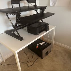 Desk set (printer and filing cabinet not included)