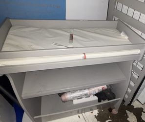 Gray Baby Changing Table