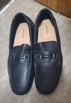 Nordstrom Black Leather Loafers, size 12 ,like new,used only once