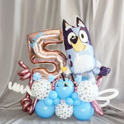 Bluey Balloons Centerpiece 