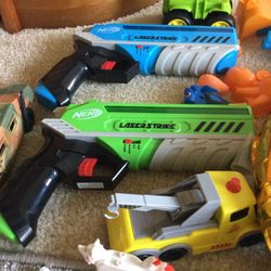 Nerf guns ,toys,playdoh