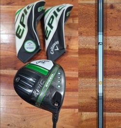CALLAWAY EPIC Speed 9° Driver/Std length/Steel fiber aerotech x stiff shaft/high launch/See Details!