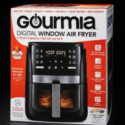 Brand New Gourmia Digital Window Air Fryer – $115 (Sealed)