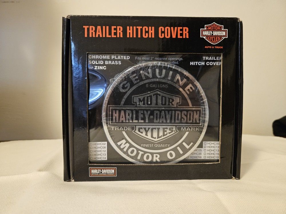 Rare Harley Davidson Tow Hitch Cover! New