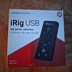 IK Multimedia iRig USB Guitar Interface for iPhone, iPad, Android, Mac, and PC