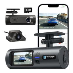 4K Dual Dash Cam Front and Rear