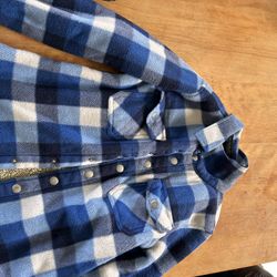 Kids Flannel Jacket Sherpa
