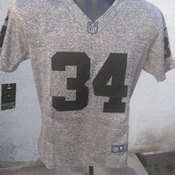 Raiders Rare New BO JACKSON.!! Charcoal Jersey 