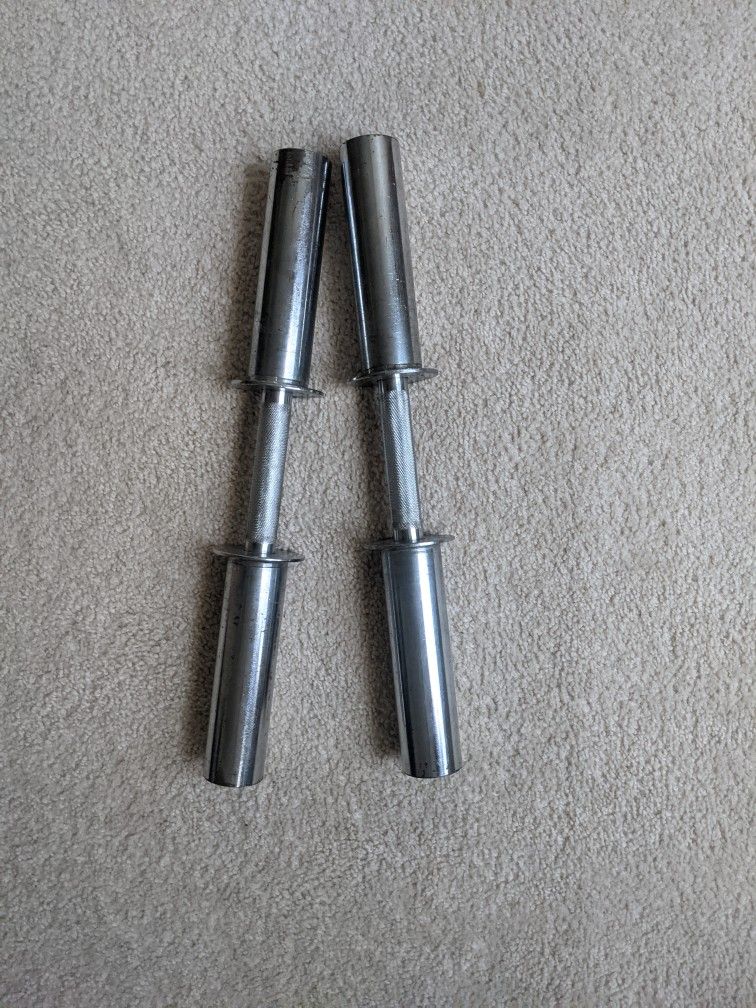 Pair Of Loadable Dumbbell Handles 2"