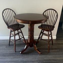 Bar Height Table And 2 Chairs