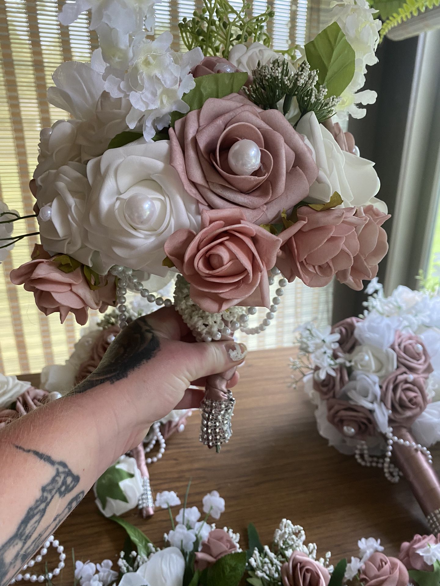Dusty Rose Bouquets 