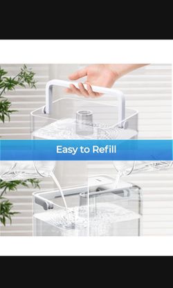 Bedroom Humidifiers, 6L Cool Mist Humidifiers for Nursery, 26dB Quiet, 50 Hour Run Time, Top Fill Humidifier