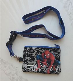 Marvel Spider-Man 3 zippered coin pouch and lanyard set