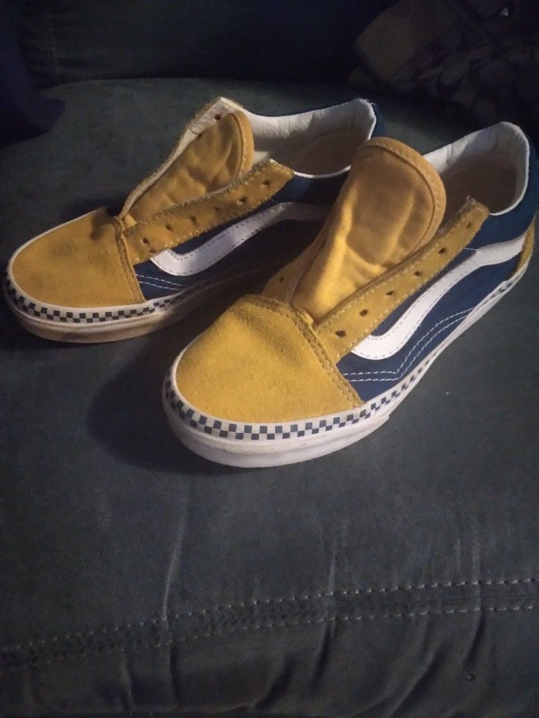 YELLOW & BLUE VANS