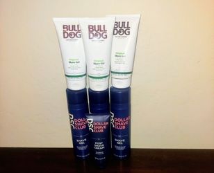 Dollar Shave Club or Bulldog Shave Gel or Post Shave cream- $3.50 Each (Price Is Firm)