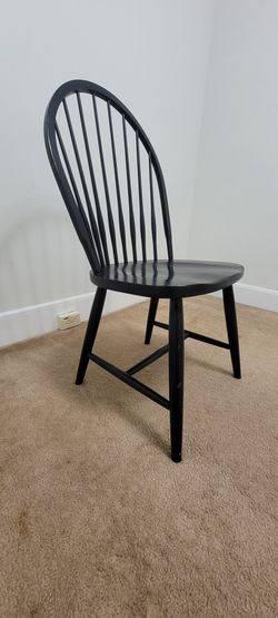 Windsor Style Dining Chair, Black