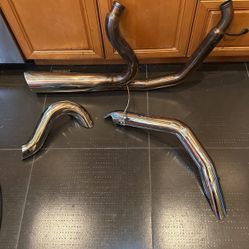 Harley Davidson Exhaust. Two Tone Setting 