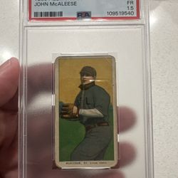 1909-11 T206 John McAleese St. Louis Browns Piedmont 350 PSA 1.5 FR
