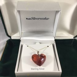 Vintage Swarovski Hearts Necklace 