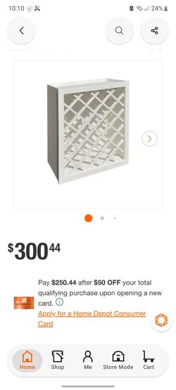 White Wood Wine Rack Storage Unit $200 OBO