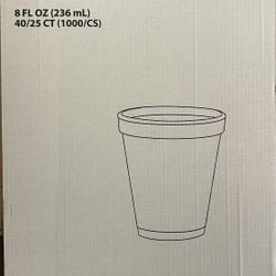 8 Oz Foam Cups