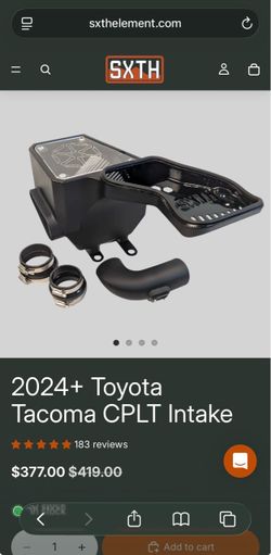 2024+ Toyota Tacoma (4th Gen) Sxth Element CPLT Intake