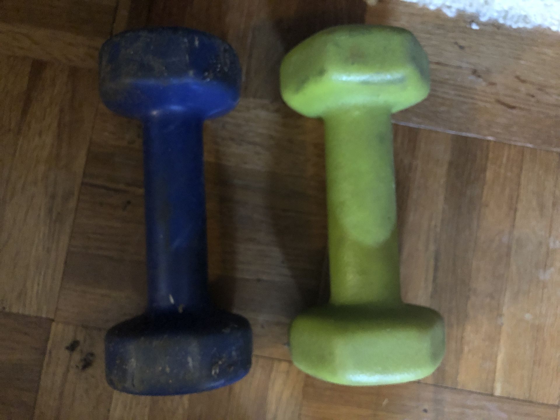 PLASTIC GYM READY 5 lb DUMBBELL PAIRS