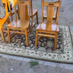 OAK CHAIRS 8- Chairs 