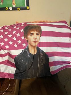justin bieber flag tapestry
