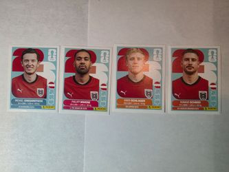 Panini FIFA World Cup 2026 Austria National Team Stickers Set of 4