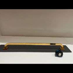 Franz Viegner brand new towel holder in brushed gold.