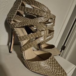 Snake Skin High Heels
