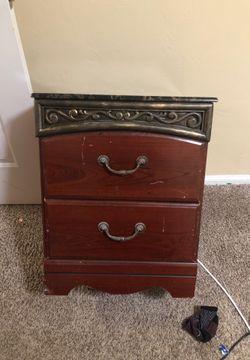 Nightstand marble looking too