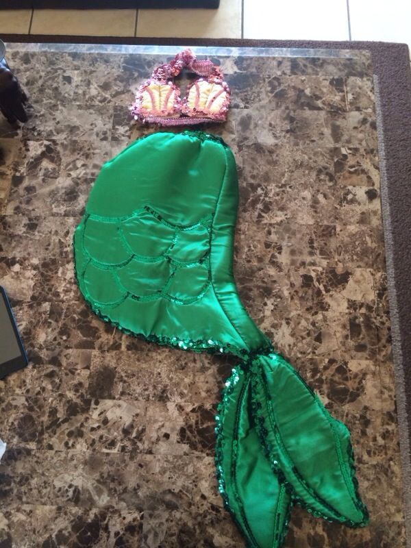 Mermaid halloween costume 2/3 t
