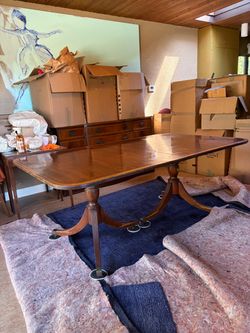 Vintage Honduran Mahogany Dining Table
