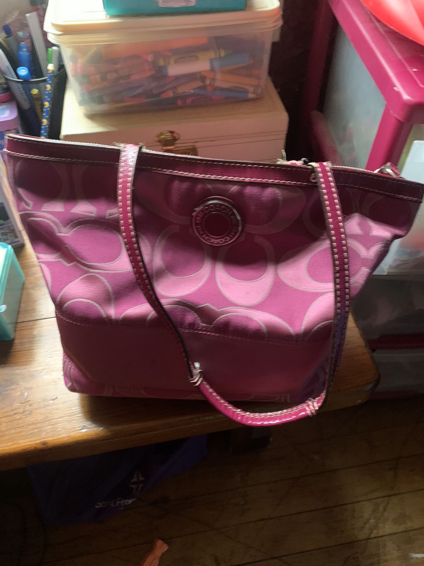 Purple Coach Purse