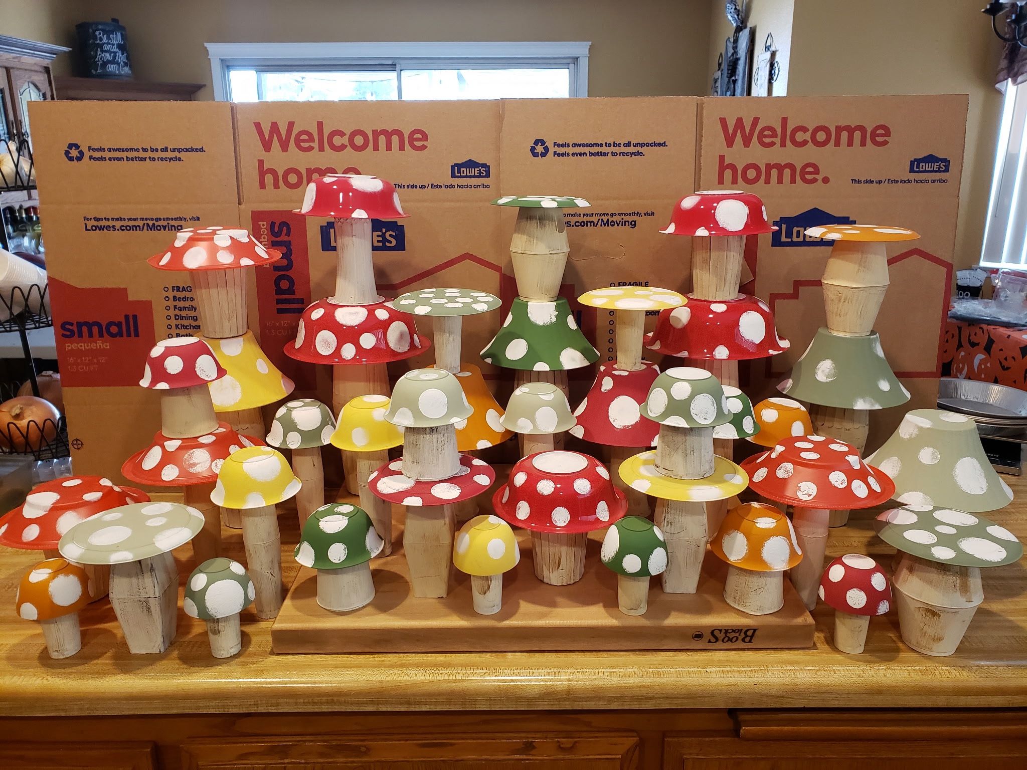 Hand Painted Mushrooms